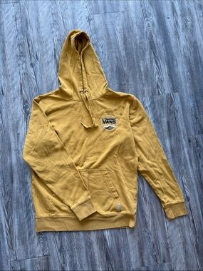 Vans Mustard Yellow Logo Pullover Hoodie